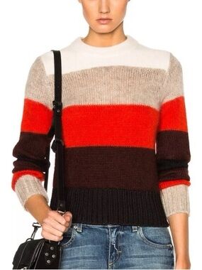 Rag & Bone XS Angora Striped Sweater